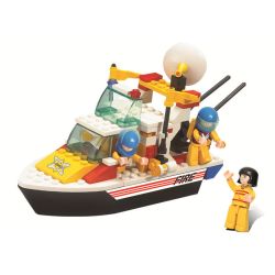 Sluban M38-B3600 Xếp hình lắp ráp ghép mô hình Trung Tâm Cứu Hỏa-Tàu Cứu Hộ 119