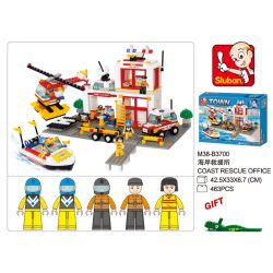 Sluban M38-B3700 Xếp hình lắp ráp ghép mô hình Trạm cứu hộ Trung tâm cứu hỏa-Bờ biển 119