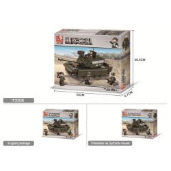 Sluban M38-B6500 Xếp hình lắp ráp ghép mô hình Lực lượng Lục quân-Xe tăng chiến đấu chủ lực