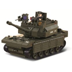 Sluban M38-B6500 Xếp hình lắp ráp ghép mô hình Lực lượng Lục quân-Xe tăng chiến đấu chủ lực