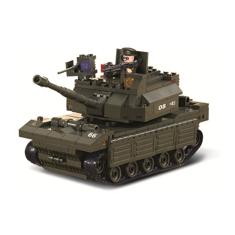 Sluban M38-B6500 Xếp hình lắp ráp ghép mô hình Lực lượng Lục quân-Xe tăng chiến đấu chủ lực