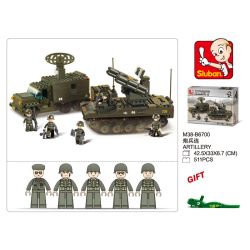 Sluban M38-B6700 Xếp hình lắp ráp ghép mô hình Quân đoàn - Pháo binh