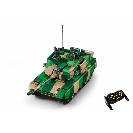 Sluban M38-B7071 Xếp hình lắp ráp ghép mô hình xe tăng ZTZ-99AS