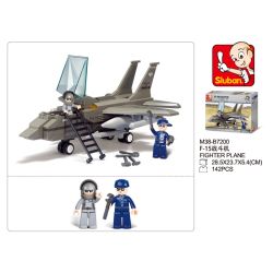 Sluban M38-B7200 Xếp hình lắp ráp ghép mô hình Máy bay chiến đấu F-15 của Không quân