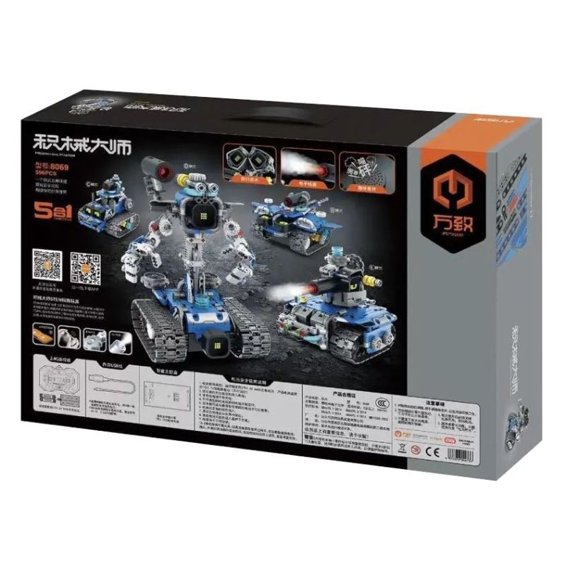 IM.Master QIHUI 8069 Xếp hình lắp ráp ghép mô hình Bậc thầy vũ khí: Cybervali