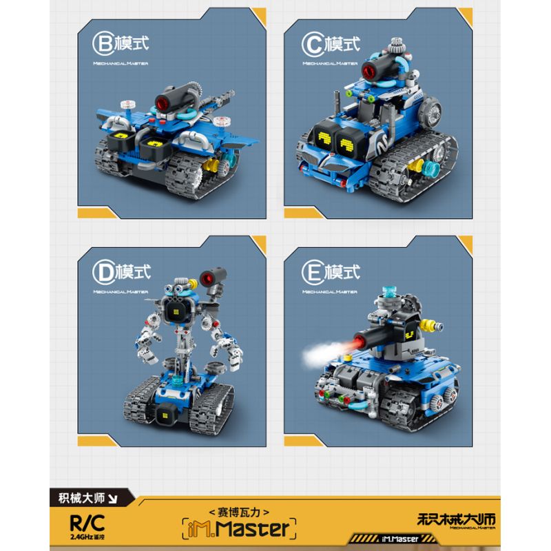 IM.Master QIHUI 8069 Xếp hình lắp ráp ghép mô hình Bậc thầy vũ khí: Cybervali