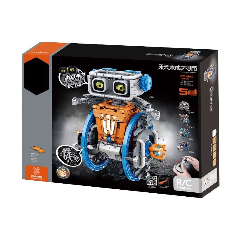IM.Master QIHUI 8064 Xếp hình lắp ráp ghép mô hình Bậc thầy máy móc: Robot đóng thế tốc độ cao năm trong một