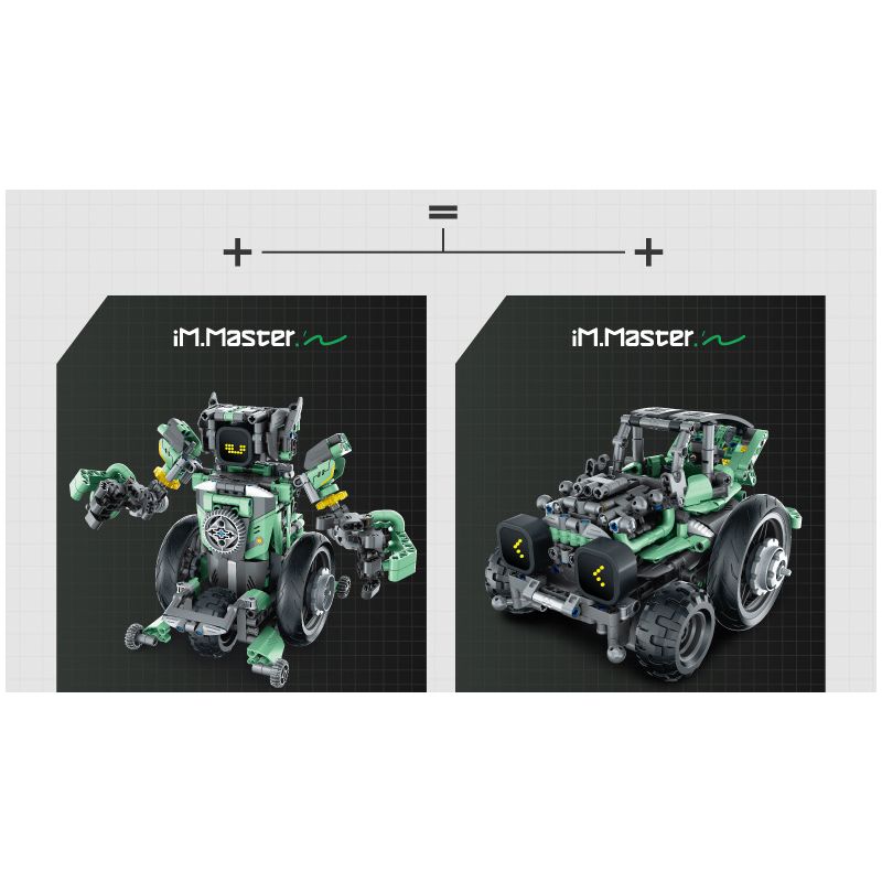 IM.Master QIHUI 8070 Xếp hình lắp ráp ghép mô hình Bậc thầy về máy móc: Robot lập trình năm trong một