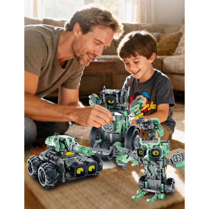 IM.Master QIHUI 8070 Xếp hình lắp ráp ghép mô hình Bậc thầy về máy móc: Robot lập trình năm trong một