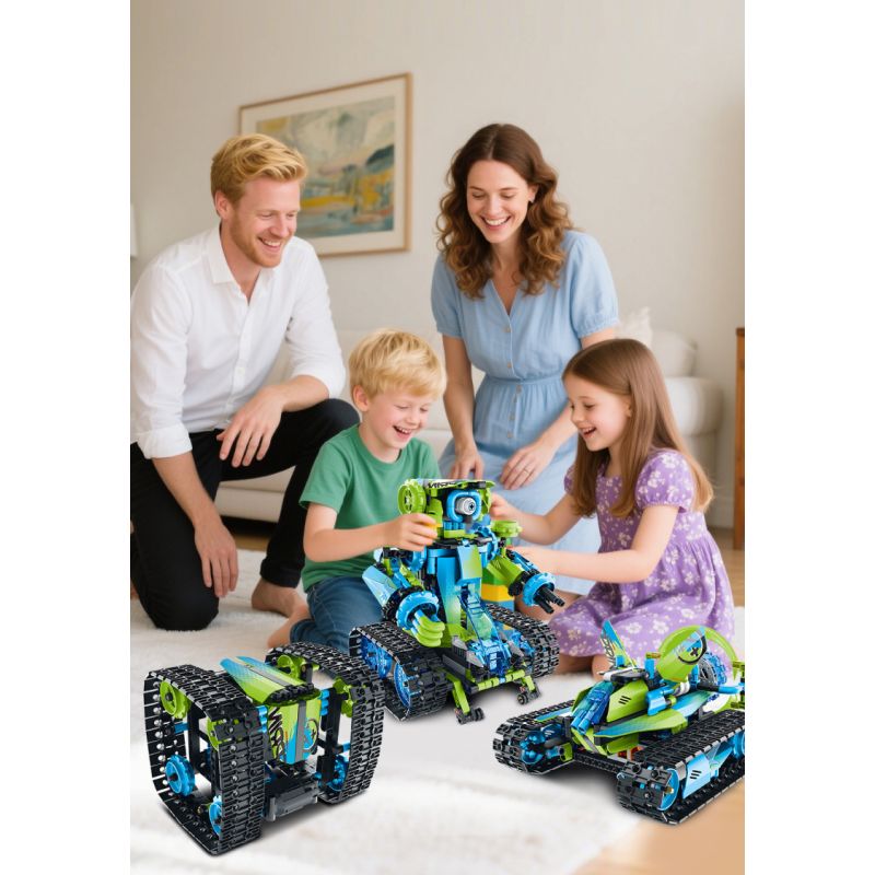 IM.Master QIHUI 8071 Xếp hình lắp ráp ghép mô hình Bậc thầy về máy móc: Xe đóng thế hai mặt