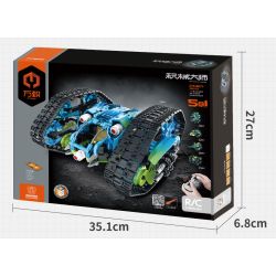 IM.Master QIHUI 8071 Xếp hình lắp ráp ghép mô hình Bậc thầy về máy móc: Xe đóng thế hai mặt