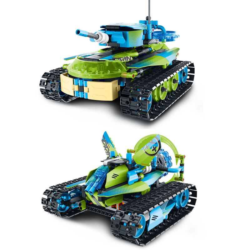 IM.Master QIHUI 8071 Xếp hình lắp ráp ghép mô hình Bậc thầy về máy móc: Xe đóng thế hai mặt