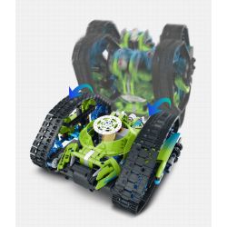 IM.Master QIHUI 8071 Xếp hình lắp ráp ghép mô hình Bậc thầy về máy móc: Xe đóng thế hai mặt