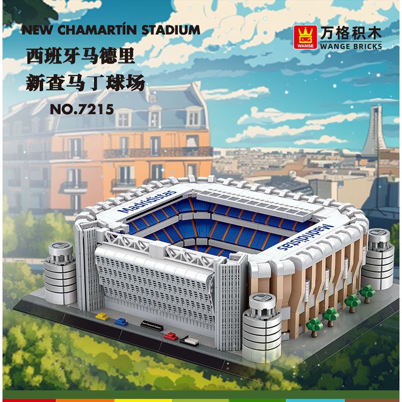WANGE LIGAO Dr.Luck 7215 New Chamartin Stadium Madrid, Kingdom of Spain Xếp hình lắp ráp ghép mô hình Sân vận động Chamartin mới, Madrid, Tây Ban Nha