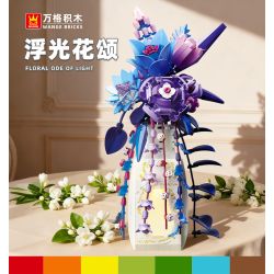WANGE LIGAO Dr.Luck 3421 Floral Ode of Light Xếp hình lắp ráp ghép mô hình Thơ ca những bông hoa nổi