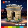 WANGE LIGAO Dr.Luck 5223-2 Arc de Triomphe Paris, France Xếp hình lắp ráp ghép mô hình Khải Hoàn Môn ở Paris, Pháp