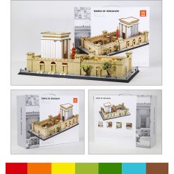 WANGE LIGAO Dr.Luck 7216 Temple of Jerusalem, Jerusalem Xếp hình lắp ráp ghép mô hình đền thờ jerusalem