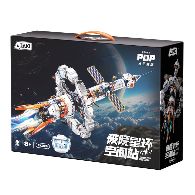 JAKI CK028 Xếp hình lắp ráp ghép mô hình Space Fun: Trạm vũ trụ Dawn Ring