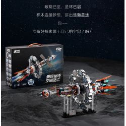 JAKI CK028 Xếp hình lắp ráp ghép mô hình Space Fun: Trạm vũ trụ Dawn Ring