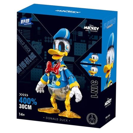 Pleyerid M38-LS092 Xếp hình lắp ráp ghép mô hình Phiên bản cơ khí điện tử lắp ráp Disney Donald Duck 400%Plus