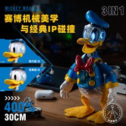 Pleyerid M38-LS092 Xếp hình lắp ráp ghép mô hình Phiên bản cơ khí điện tử lắp ráp Disney Donald Duck 400%Plus