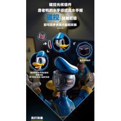 Pleyerid M38-LS092 Xếp hình lắp ráp ghép mô hình Phiên bản cơ khí điện tử lắp ráp Disney Donald Duck 400%Plus