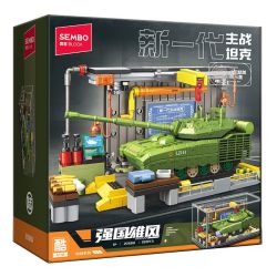 SEMBO 203261 Xếp hình lắp ráp ghép mô hình Một quốc gia hùng mạnh: thế hệ xe tăng chiến đấu chủ lực mới