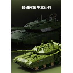 SEMBO 203261 Xếp hình lắp ráp ghép mô hình Một quốc gia hùng mạnh: thế hệ xe tăng chiến đấu chủ lực mới