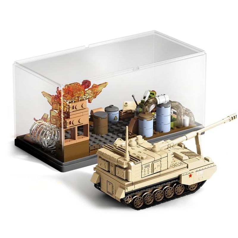 SEMBO 203262 Xếp hình lắp ráp ghép mô hình Một đất nước hùng mạnh: Pháo tự hành PLZ05