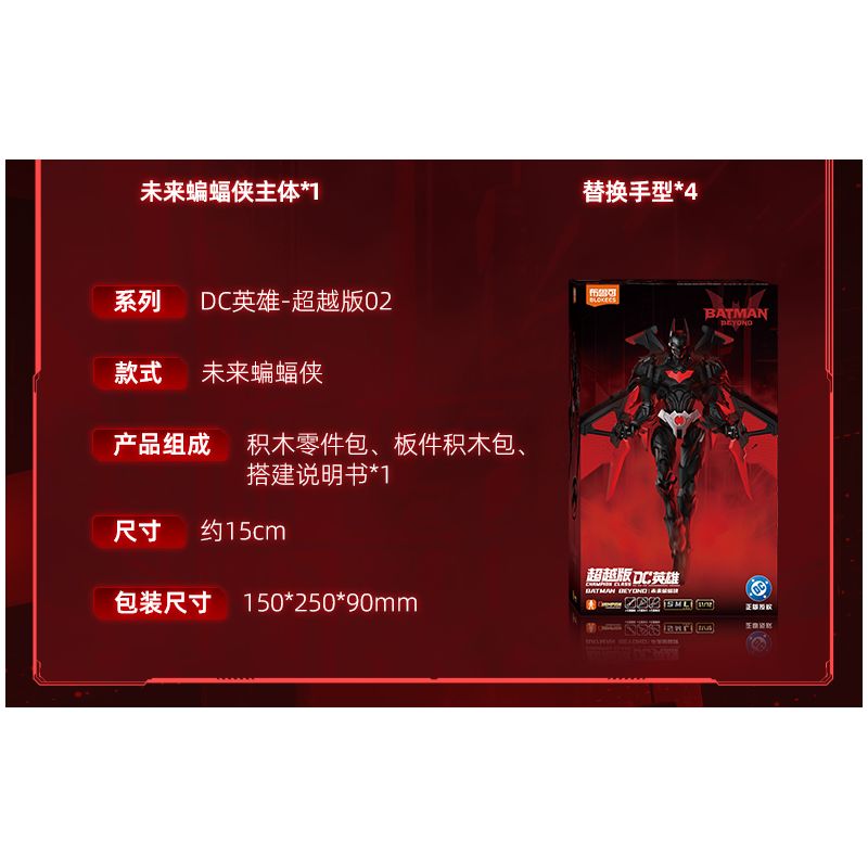 BLOKEES 75672 Xếp hình lắp ráp ghép mô hình DC Heroes Beyond 02 Batman Ngoài
