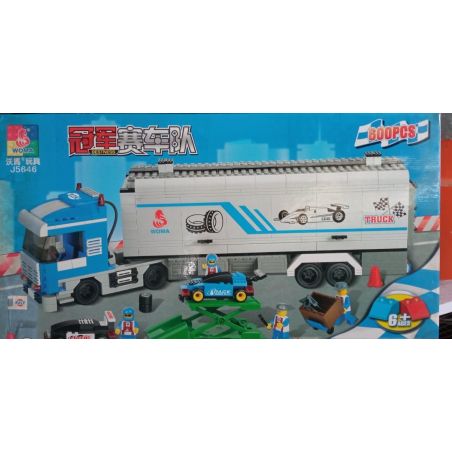 Jubilux J5646A Elefun J5646A WOMA J5646 Xếp hình lắp ráp ghép mô hình đội đua vô địch