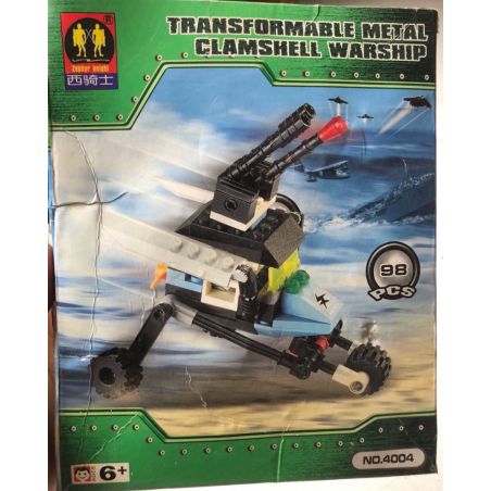 Zephyr Knight 4004 Xếp hình lắp ráp ghép mô hình TÀU CHIẾN TRANH VỎ KIM LOẠI CÓ THỂ BIẾN ĐỔI