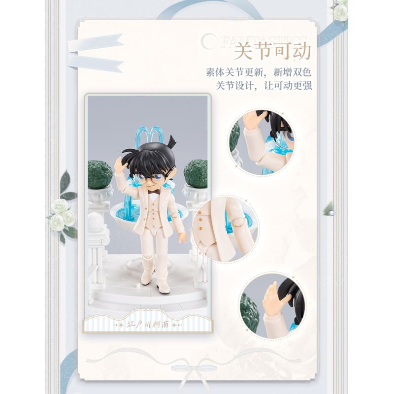 BLOKEES 73508 Xếp hình lắp ráp ghép mô hình Thám tử lừng danh Conan: Phiên bản thần kỳ Kỷ niệm 30 năm Edogawa Conan Váy trắng