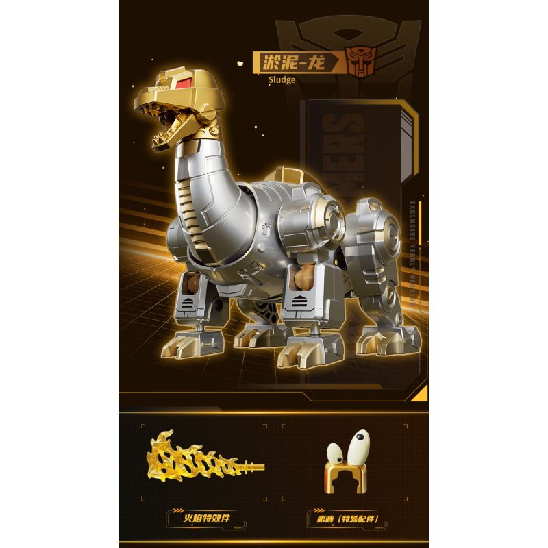 BLOKEES 71193 Xếp hình lắp ráp ghép mô hình Transformers 2026 Phiên bản kỷ yếu Khủng long sa mạc