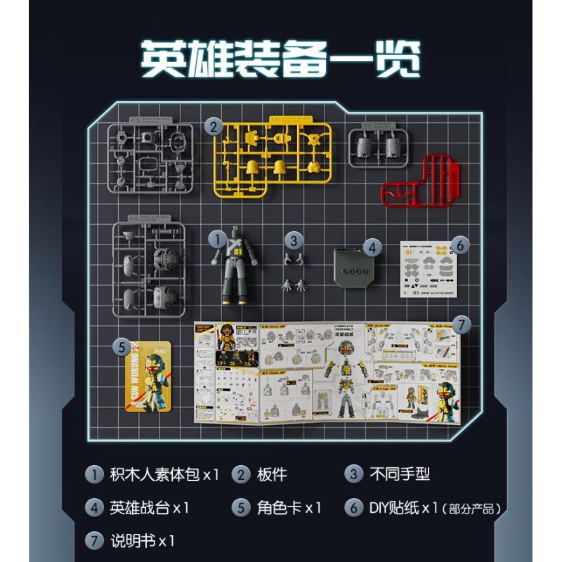 BLOKEES 85055 Xếp hình lắp ráp ghép mô hình Anh Hùng Vô Hạn: Nezha Dharma 2.0