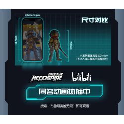 BLOKEES 85055 Xếp hình lắp ráp ghép mô hình Anh Hùng Vô Hạn: Nezha Dharma 2.0