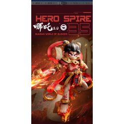 BLOKEES 85055 Xếp hình lắp ráp ghép mô hình Anh Hùng Vô Hạn: Nezha Dharma 2.0