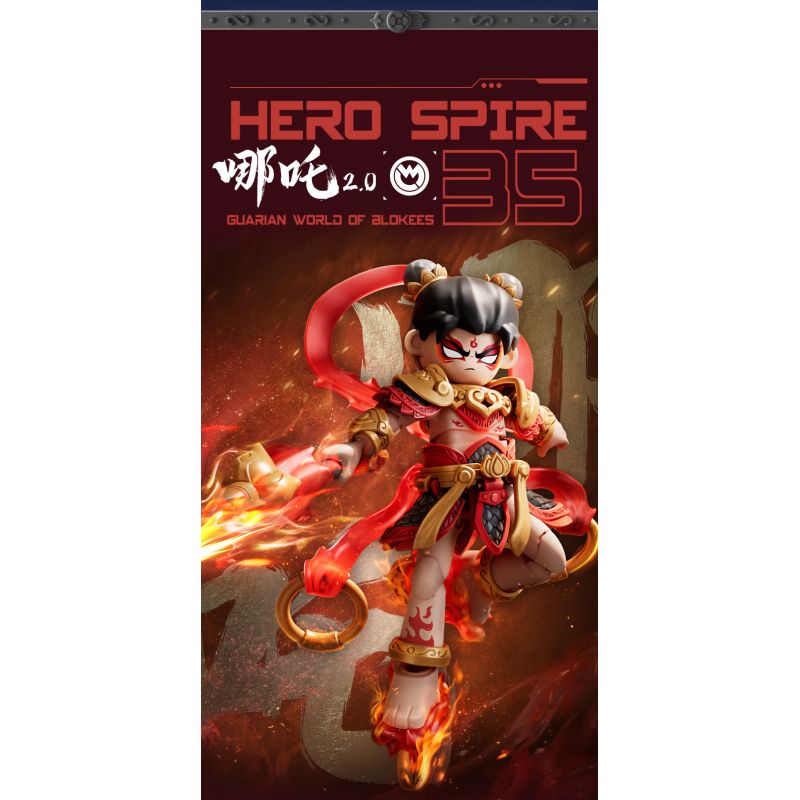 BLOKEES 85055 Xếp hình lắp ráp ghép mô hình Anh Hùng Vô Hạn: Nezha Dharma 2.0