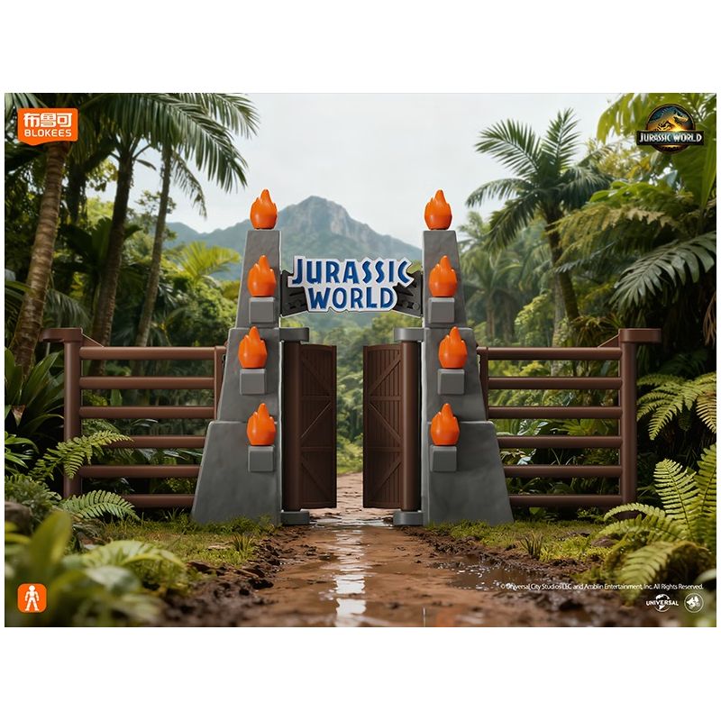 BLOKEES 75642 Xếp hình lắp ráp ghép mô hình Bộ sưu tập thiên nhiên: Phiên bản bất ngờ của Jurassic World Phần 2