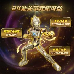 Keeppley 75400 Xếp hình lắp ráp ghép mô hình Ultraman Zero Phiên bản không giới hạn Mã vàng vinh quang Thức tỉnh sức mạnh chiến đấu