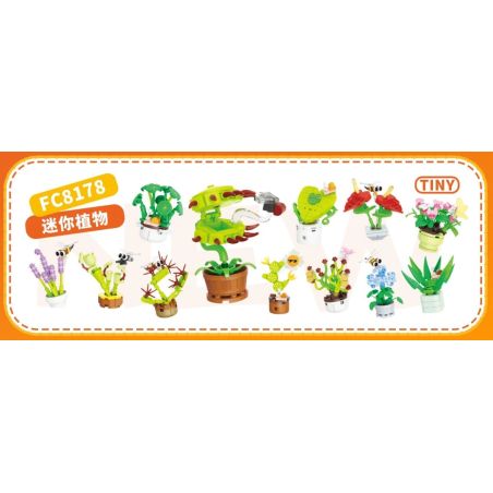 Forange FC8178 Xếp hình lắp ráp ghép mô hình Cây mini NHỎ