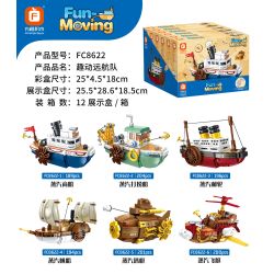 Forange FC8622 Xếp hình lắp ráp ghép mô hình Đội du hành Qudong 6 người mẫu