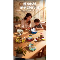 Forange FC8622 Xếp hình lắp ráp ghép mô hình Đội du hành Qudong 6 người mẫu