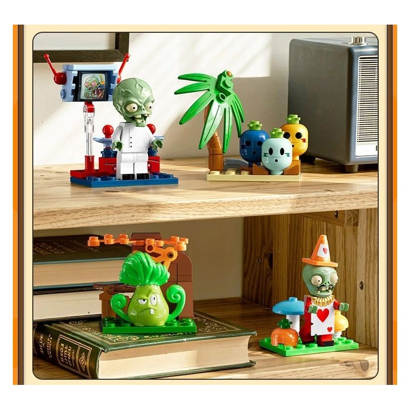 GUDI 60036 Xếp hình lắp ráp ghép mô hình Plants vs. Zombies: Minifigure Blind Box Tập 7
