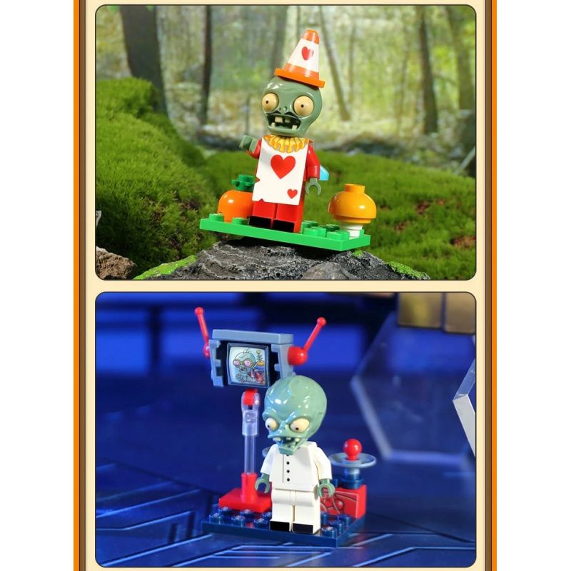 GUDI 60036 Xếp hình lắp ráp ghép mô hình Plants vs. Zombies: Minifigure Blind Box Tập 7
