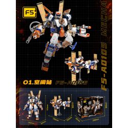 F5 F5-A0105 Xếp hình lắp ráp ghép mô hình Quả bom thứ hai của máy biến hình bầu trời đầy sao: trạm vũ trụ, trung tâm không gian sâu, cơ chế biến hình trực tiếp