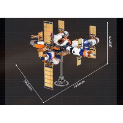 F5 F5-A0105 Xếp hình lắp ráp ghép mô hình Quả bom thứ hai của máy biến hình bầu trời đầy sao: trạm vũ trụ, trung tâm không gian sâu, cơ chế biến hình trực tiếp