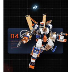 F5 F5-A0105 Xếp hình lắp ráp ghép mô hình Quả bom thứ hai của máy biến hình bầu trời đầy sao: trạm vũ trụ, trung tâm không gian sâu, cơ chế biến hình trực tiếp