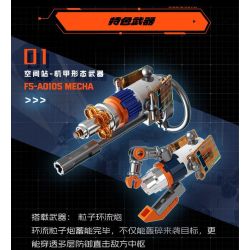 F5 F5-A0105 Xếp hình lắp ráp ghép mô hình Quả bom thứ hai của máy biến hình bầu trời đầy sao: trạm vũ trụ, trung tâm không gian sâu, cơ chế biến hình trực tiếp