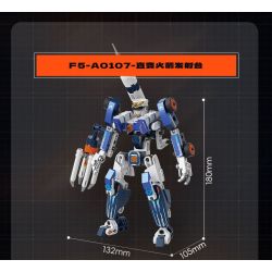 F5 F5-A0106 Xếp hình lắp ráp ghép mô hình Quả bom thứ hai của cỗ máy biến hình bầu trời đầy sao: Máy thám hiểm sao Hỏa, Burning Rock Explorer, mecha biến hình trực tiếp